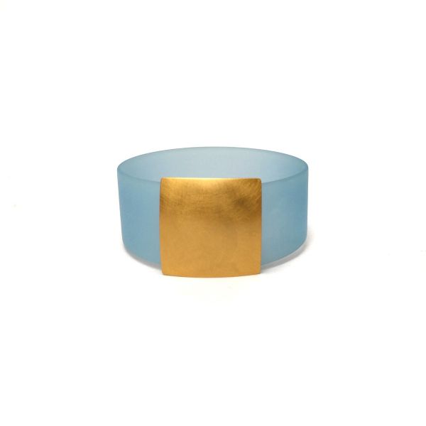 Armband Make-A-Change Quadrat - Gold & Aqua