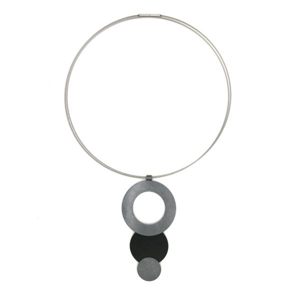 Halskette Make-A-Change Kreis - Altsilber